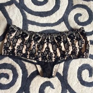 Intimates & Sleepwear - New L black velvet & nude underwear Intimates & Sleepwear - New L black velvet & nude underwear
